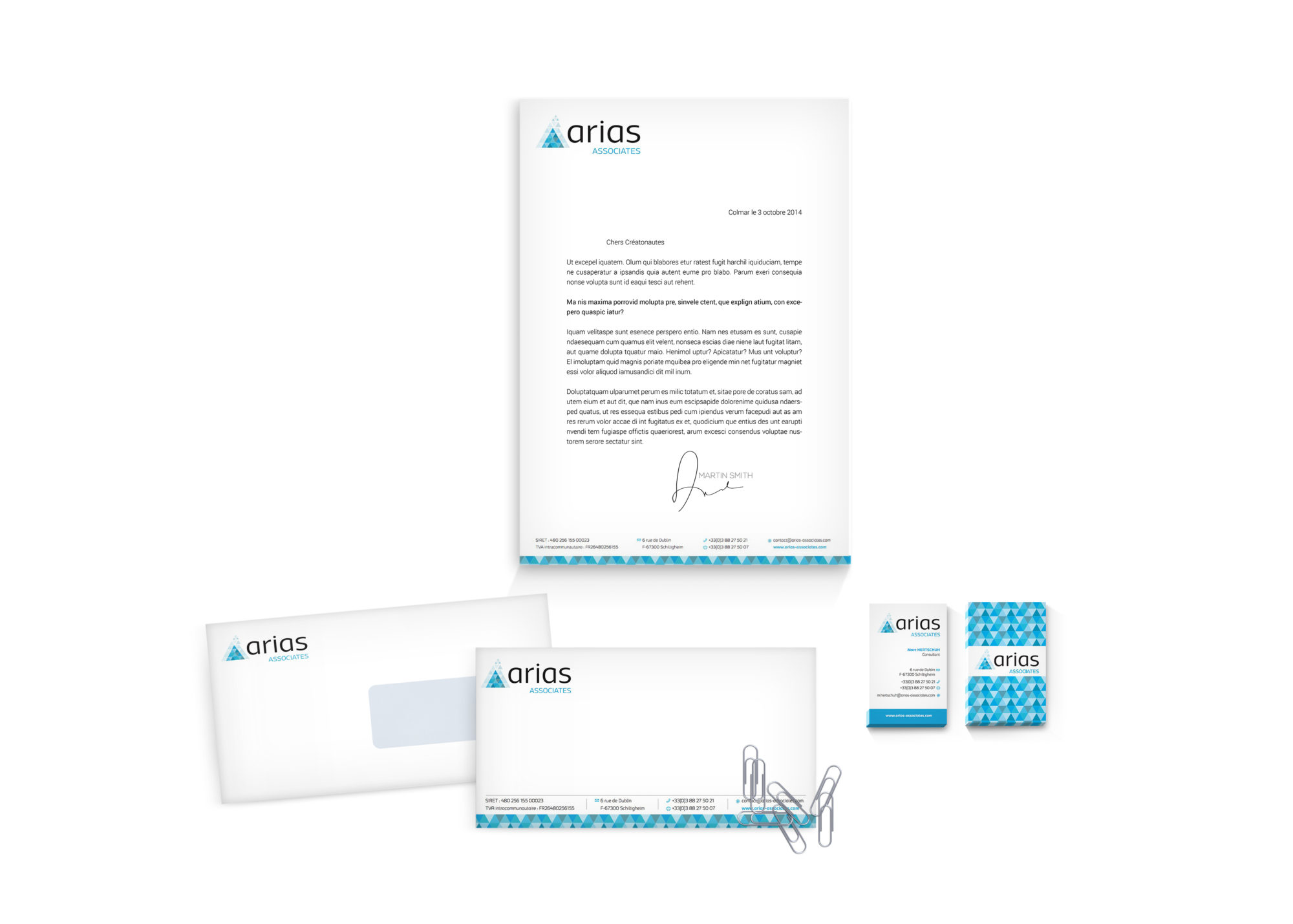 Arias Associates – Branding Identité visuelle – Les Créatonautes