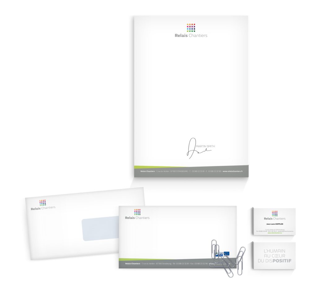 Relais Chantiers – logo charte graphique – Les Créatonautes