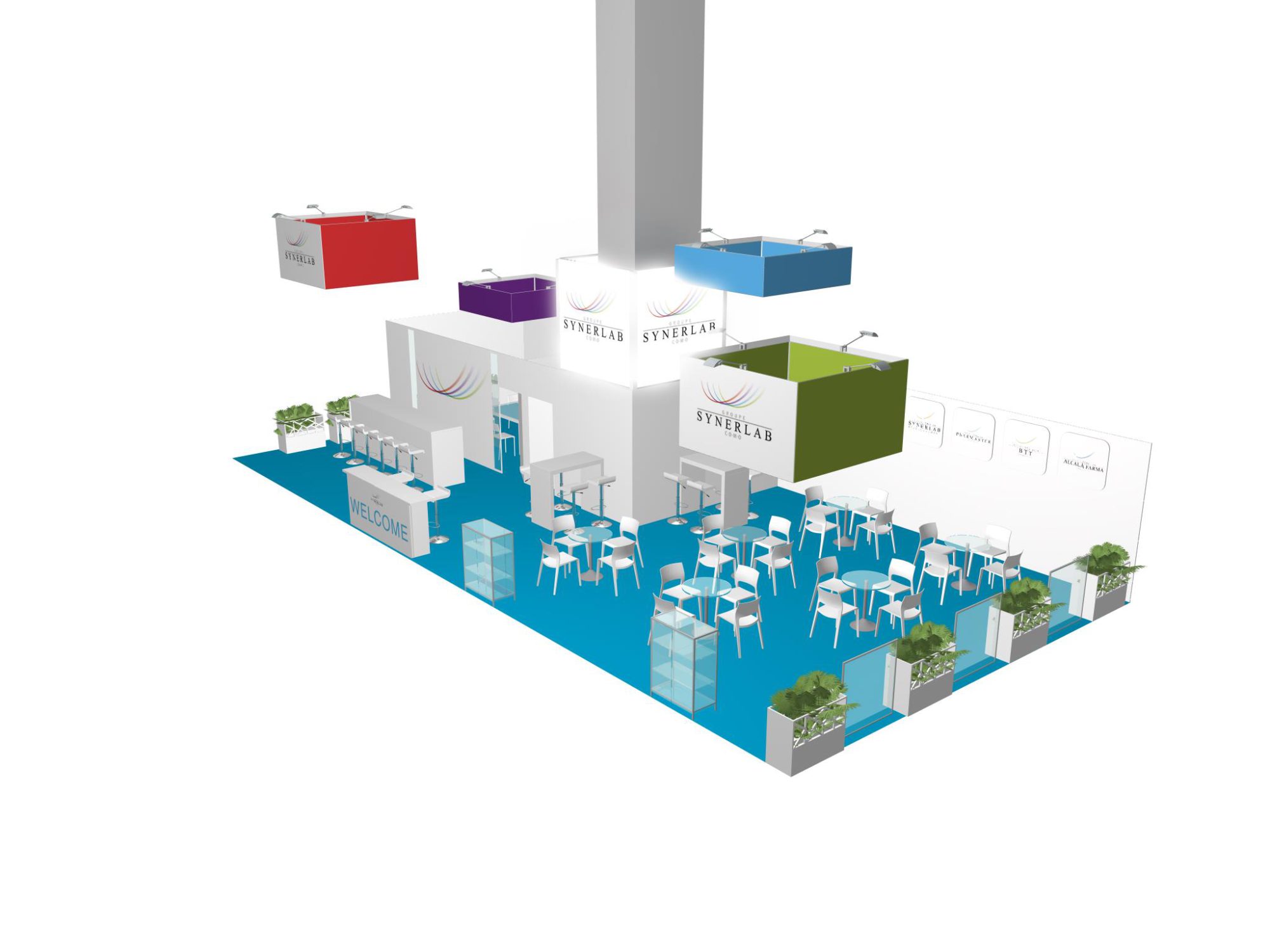 Stand exposition foire – Groupe Synerlab – Les Créatonautes