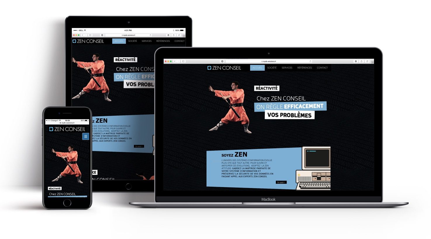 Zen Conseils – campagne de communication – site web – Les Créatonautes